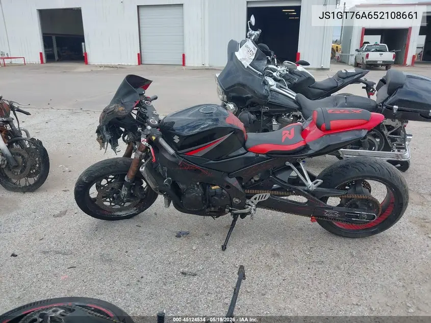 2005 Suzuki Gsx-R1000 VIN: JS1GT76A652108661 Lot: 45124534