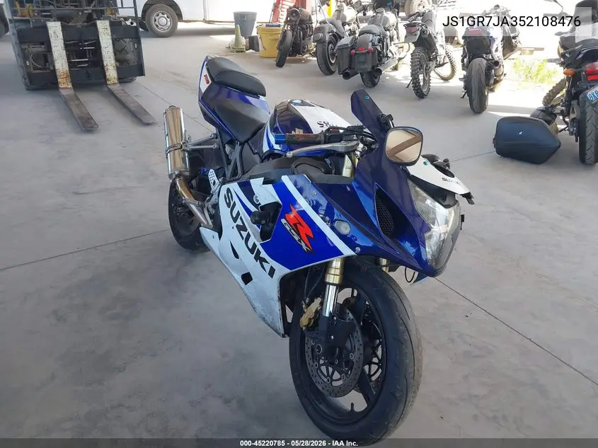 2005 Suzuki Gsx-R750 K VIN: JS1GR7JA352108476 Lot: 45220785