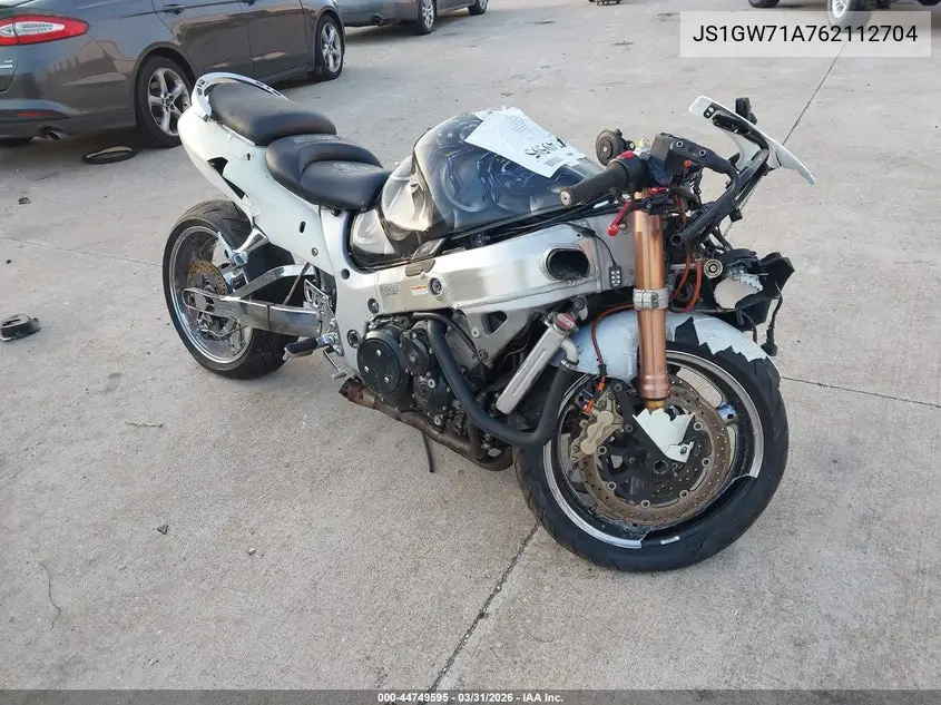 2006 Suzuki Gsx1300 R VIN: JS1GW71A762112704 Lot: 44749595