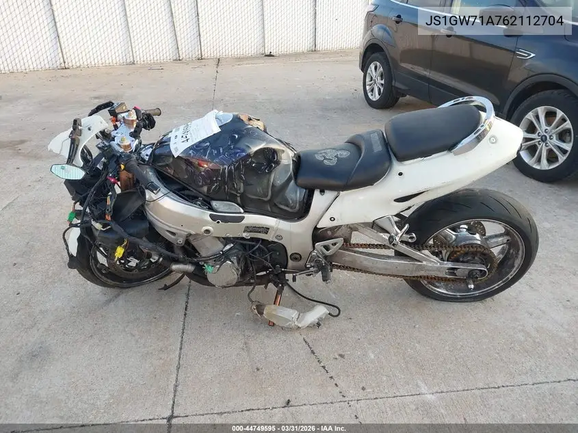 2006 Suzuki Gsx1300 R VIN: JS1GW71A762112704 Lot: 44749595