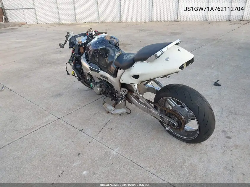 2006 Suzuki Gsx1300 R VIN: JS1GW71A762112704 Lot: 44749595