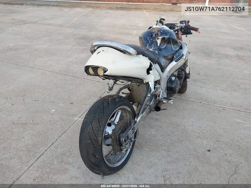 2006 Suzuki Gsx1300 R VIN: JS1GW71A762112704 Lot: 44749595