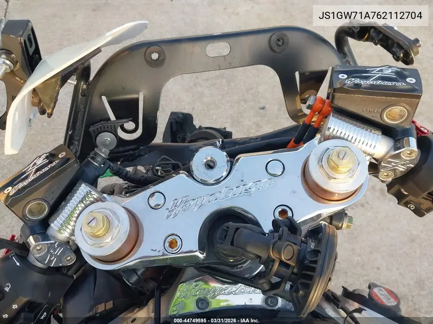2006 Suzuki Gsx1300 R VIN: JS1GW71A762112704 Lot: 44749595