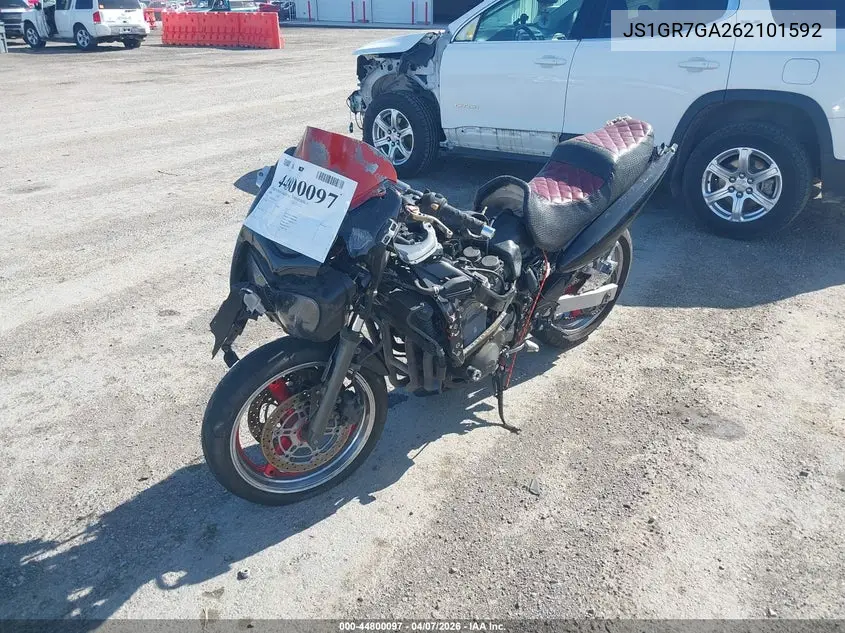 2006 Suzuki Gsx750 F VIN: JS1GR7GA262101592 Lot: 44800097