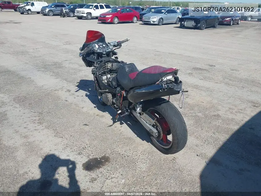 2006 Suzuki Gsx750 F VIN: JS1GR7GA262101592 Lot: 44800097