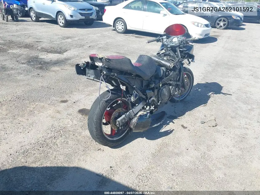 2006 Suzuki Gsx750 F VIN: JS1GR7GA262101592 Lot: 44800097