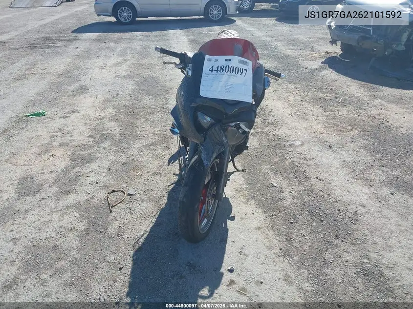 2006 Suzuki Gsx750 F VIN: JS1GR7GA262101592 Lot: 44800097