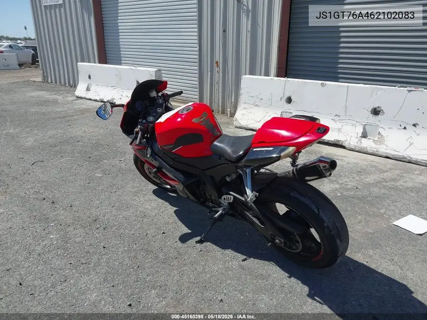 2006 Suzuki Gsx-R1000 VIN: JS1GT76A462102083 Lot: 45160398