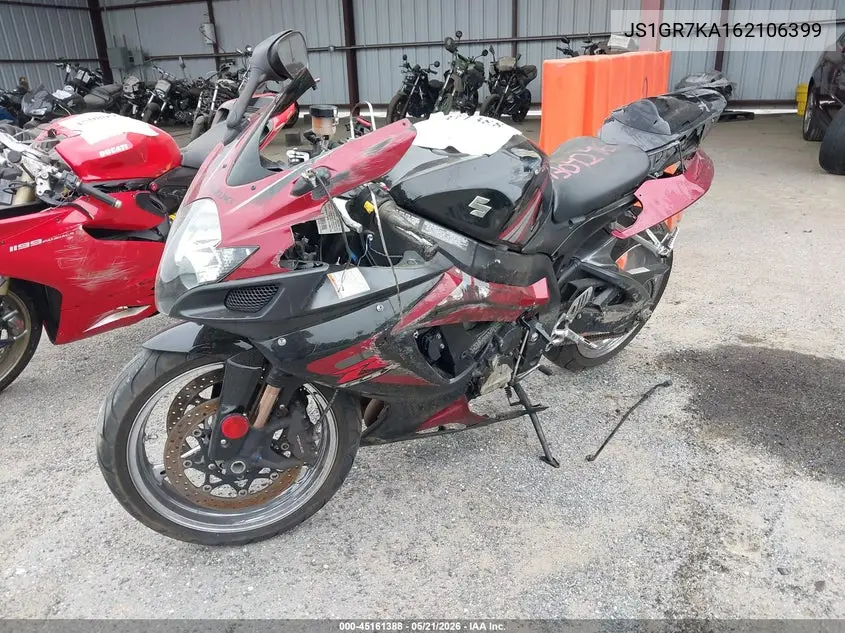 2006 Suzuki Gsx-R750 K6 VIN: JS1GR7KA162106399 Lot: 45161388