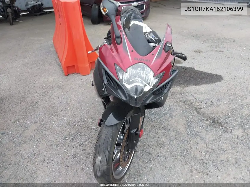 2006 Suzuki Gsx-R750 K6 VIN: JS1GR7KA162106399 Lot: 45161388