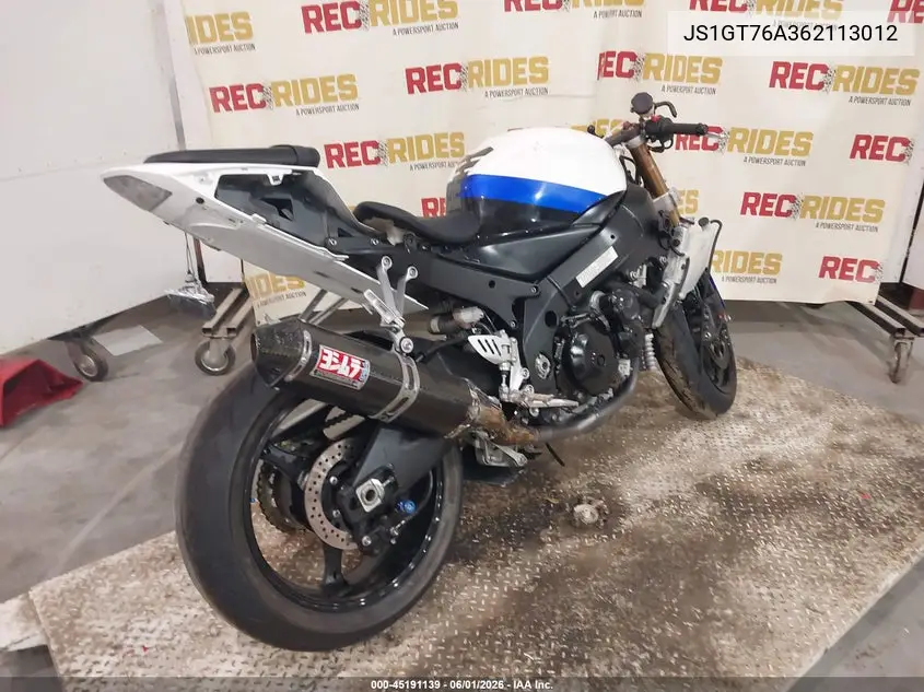 2006 Suzuki Gsx-R1000 VIN: JS1GT76A362113012 Lot: 45191139