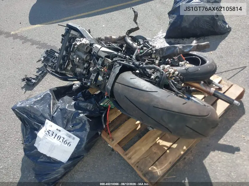 2006 Suzuki Gsx-R1000 VIN: JS1GT76AX62105814 Lot: 45310366