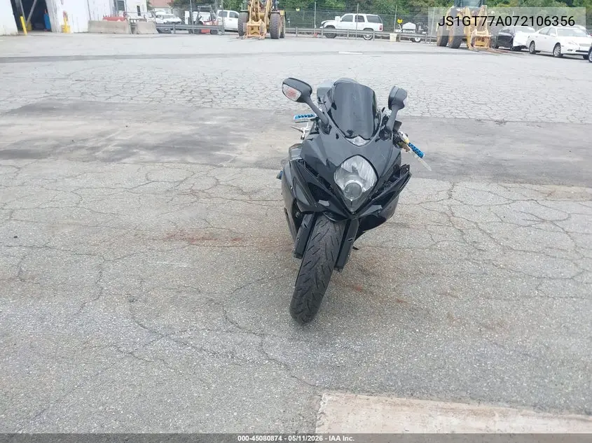 2007 Suzuki Gsx-R1000 VIN: JS1GT77A072106356 Lot: 45080874