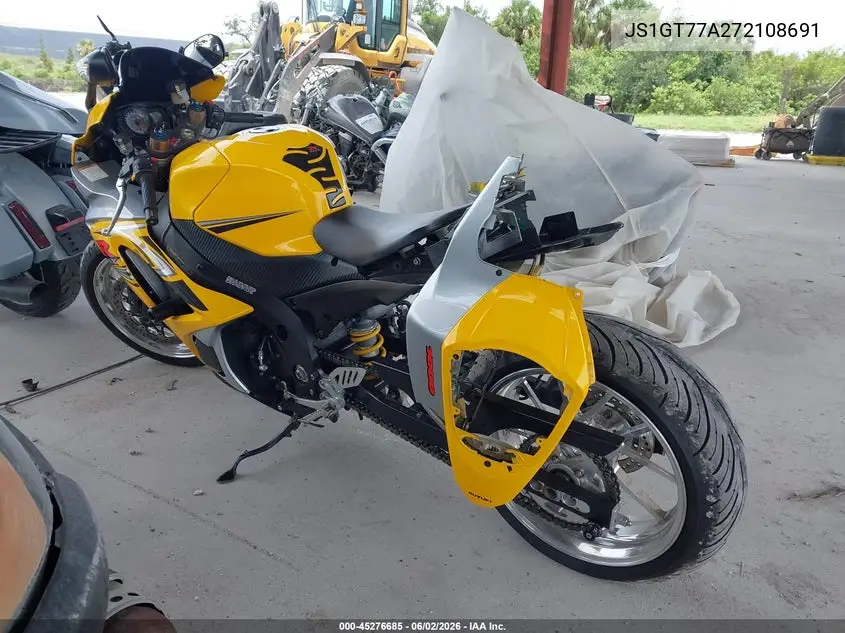 2007 Suzuki Gsx-R1000 VIN: JS1GT77A272108691 Lot: 45276685