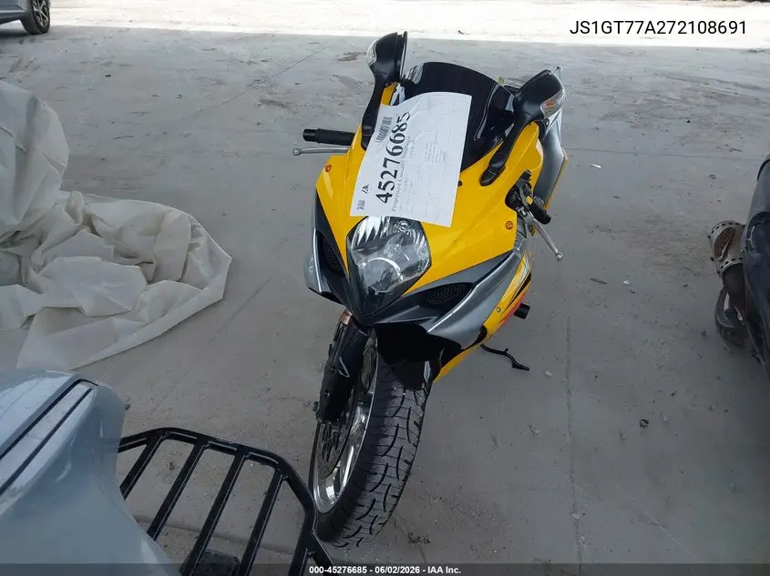 2007 Suzuki Gsx-R1000 VIN: JS1GT77A272108691 Lot: 45276685