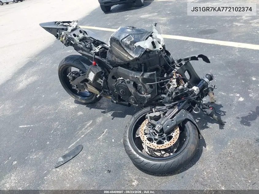 2007 Suzuki Gsx-R750 VIN: JS1GR7KA772102374 Lot: 45409507