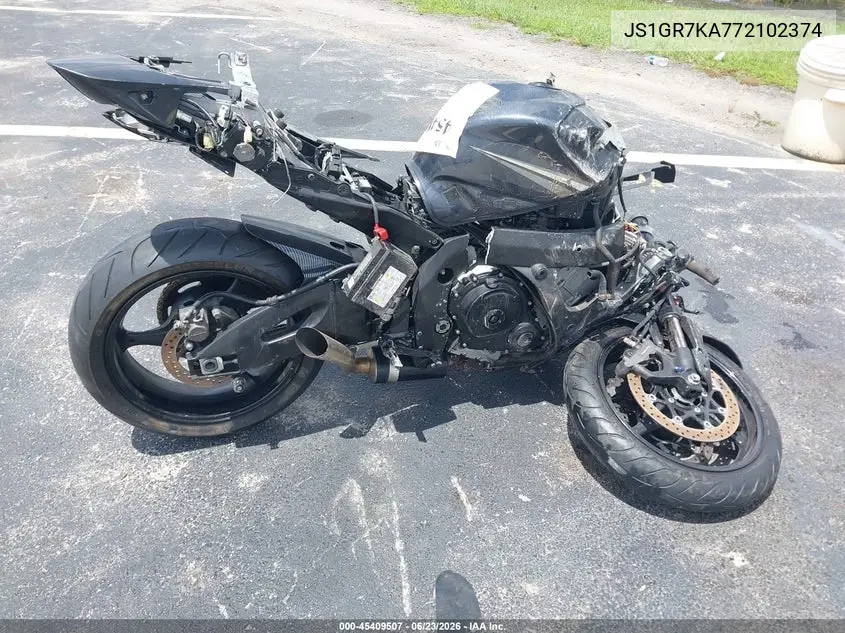 2007 Suzuki Gsx-R750 VIN: JS1GR7KA772102374 Lot: 45409507