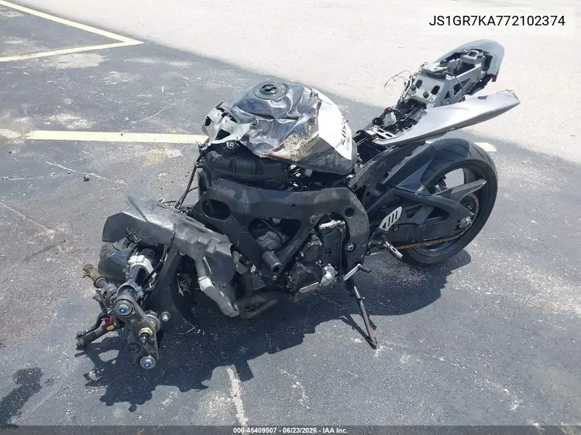 2007 Suzuki Gsx-R750 VIN: JS1GR7KA772102374 Lot: 45409507