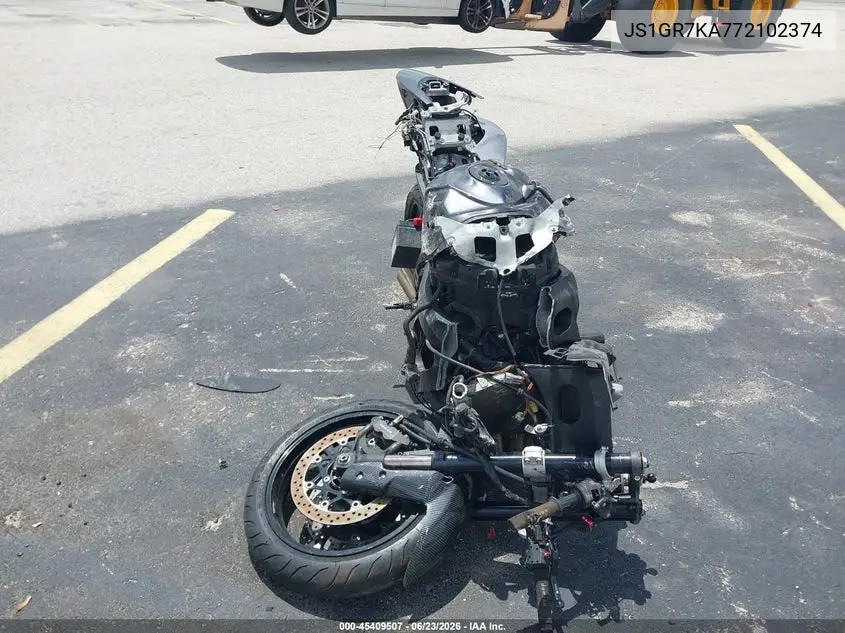 2007 Suzuki Gsx-R750 VIN: JS1GR7KA772102374 Lot: 45409507