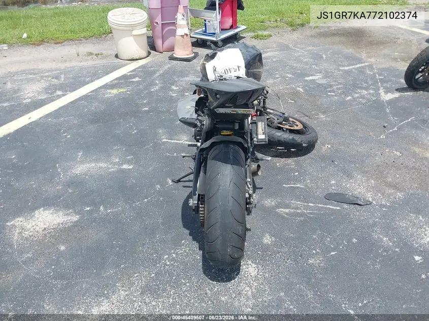 2007 Suzuki Gsx-R750 VIN: JS1GR7KA772102374 Lot: 45409507