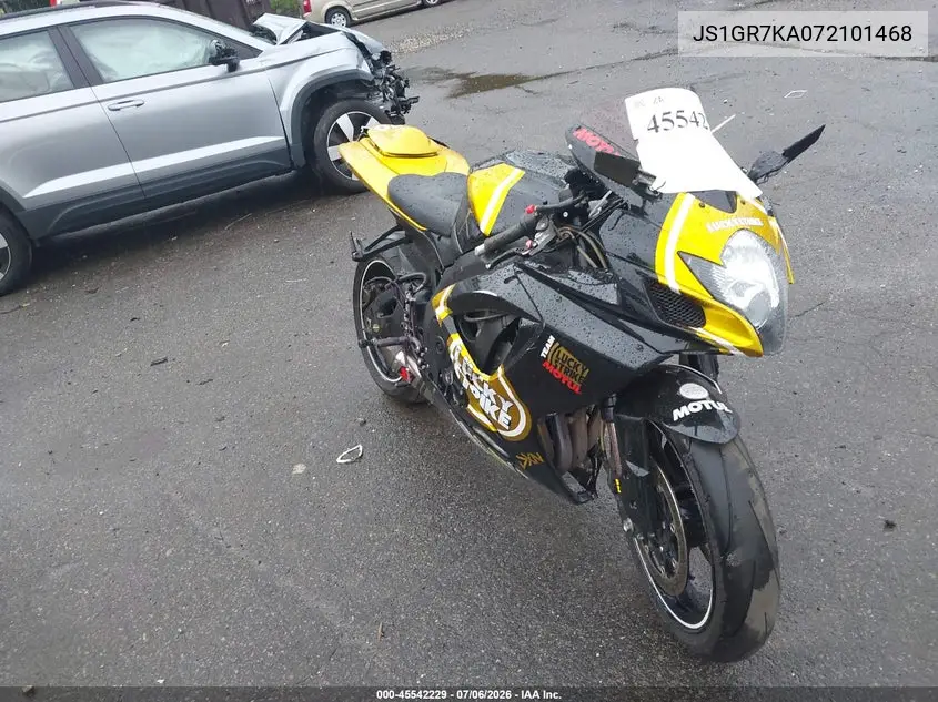 2007 Suzuki Gsx-R750 VIN: JS1GR7KA072101468 Lot: 45542229