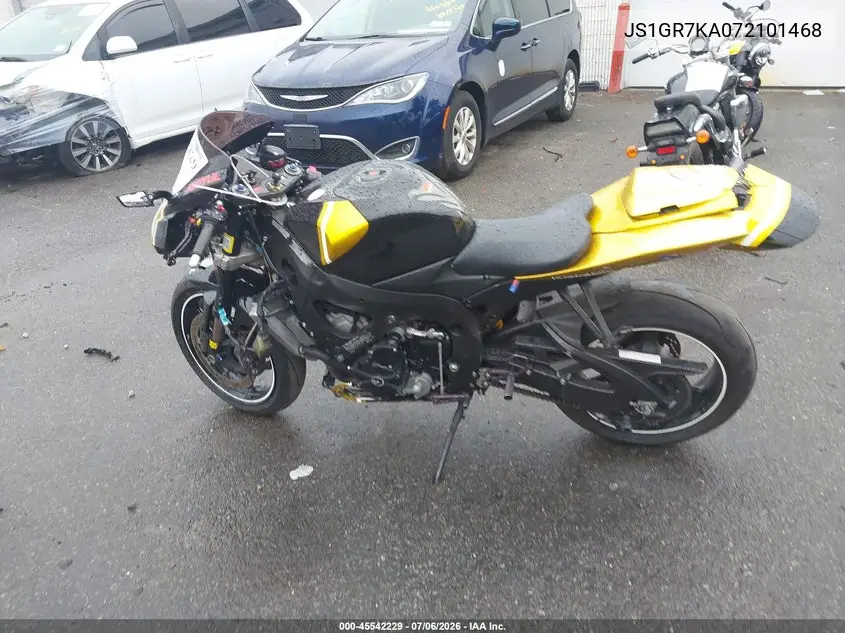 2007 Suzuki Gsx-R750 VIN: JS1GR7KA072101468 Lot: 45542229
