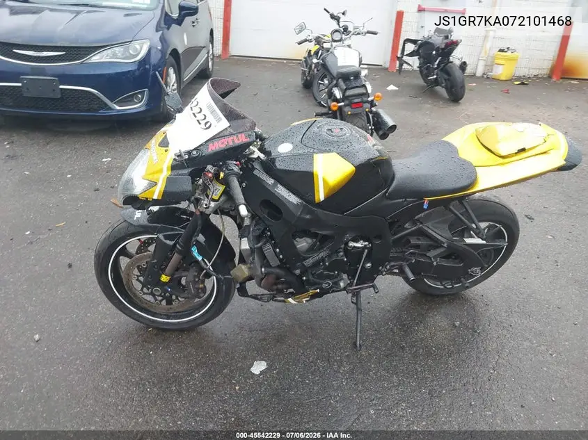 2007 Suzuki Gsx-R750 VIN: JS1GR7KA072101468 Lot: 45542229