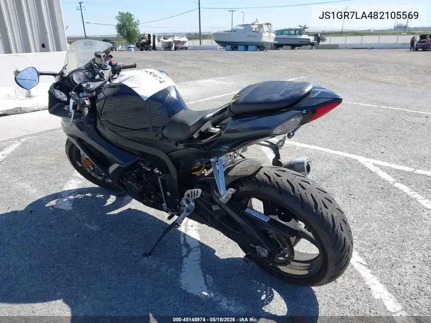 2008 Suzuki Gsx-R750 VIN: JS1GR7LA482105569 Lot: 45148974