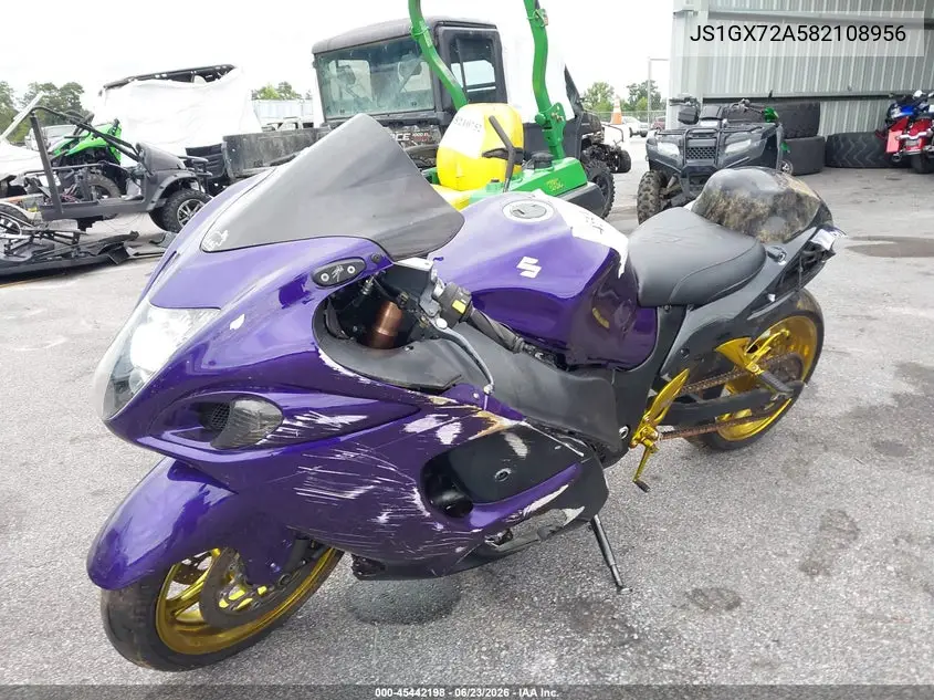 2008 Suzuki Gsx1300 R VIN: JS1GX72A582108956 Lot: 45442198