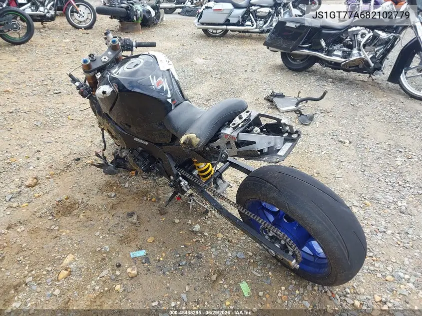 2008 Suzuki Gsx-R1000 VIN: JS1GT77A682102779 Lot: 45488295