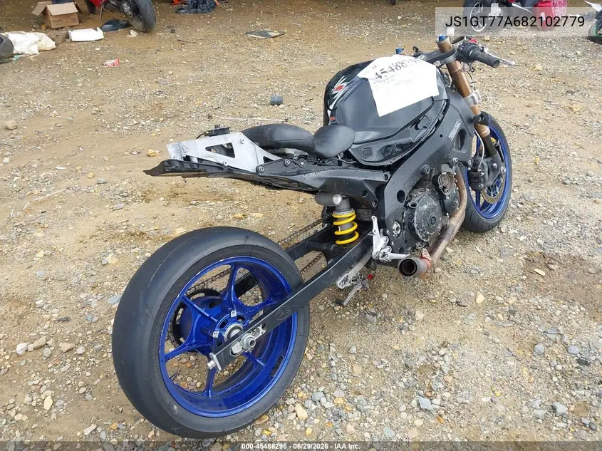 2008 Suzuki Gsx-R1000 VIN: JS1GT77A682102779 Lot: 45488295