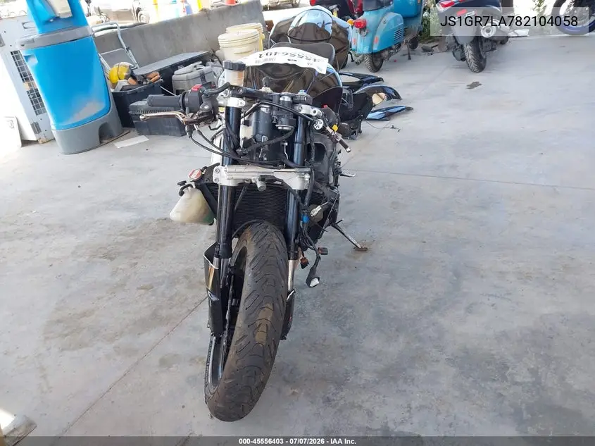 2008 Suzuki Gsx-R750 VIN: JS1GR7LA782104058 Lot: 45556403