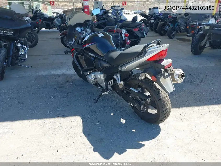2008 Suzuki Gsx650 F VIN: JS1GP74A482103180 Lot: 45604516