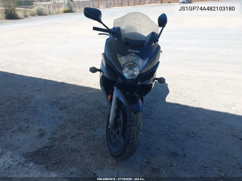 2008 Suzuki Gsx650 F VIN: JS1GP74A482103180 Lot: 45604516