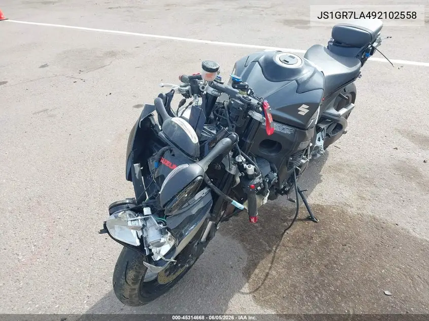 2009 Suzuki Gsx-R750 VIN: JS1GR7LA492102558 Lot: 45314668