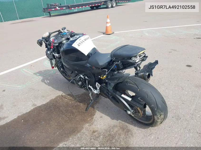 2009 Suzuki Gsx-R750 VIN: JS1GR7LA492102558 Lot: 45314668