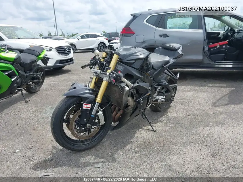 2012 Suzuki Gsx750 VIN: JS1GR7MA2C2100037 Lot: 12637446