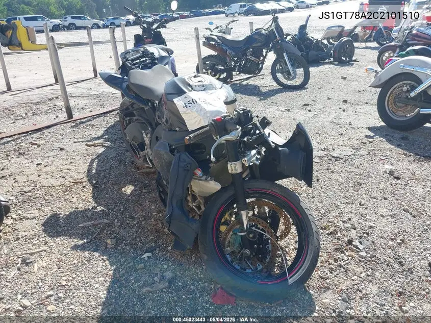 2012 Suzuki Gsx-R1000 VIN: JS1GT78A2C2101510 Lot: 45023443