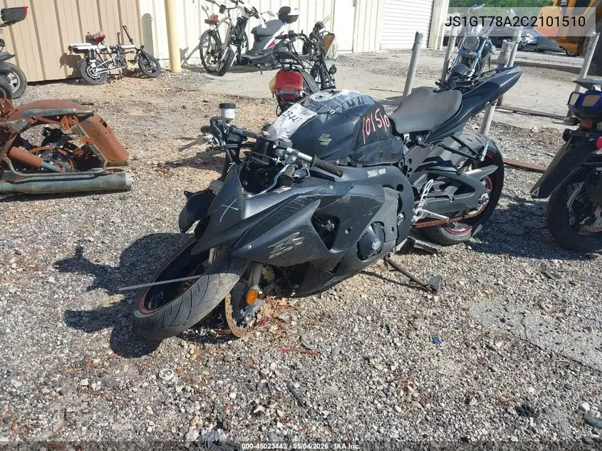 2012 Suzuki Gsx-R1000 VIN: JS1GT78A2C2101510 Lot: 45023443