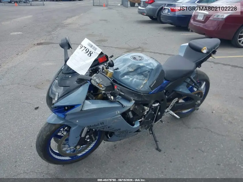 2012 Suzuki Gsx750 VIN: JS1GR7MA8C2102228 Lot: 45379798