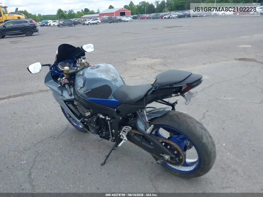 2012 Suzuki Gsx750 VIN: JS1GR7MA8C2102228 Lot: 45379798