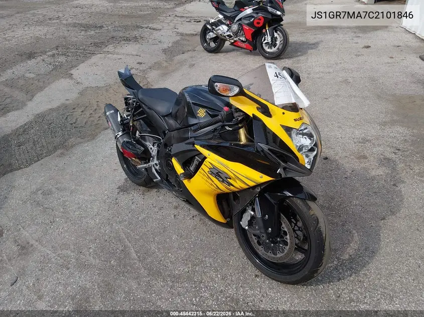 2012 Suzuki Gsx750 VIN: JS1GR7MA7C2101846 Lot: 45442315