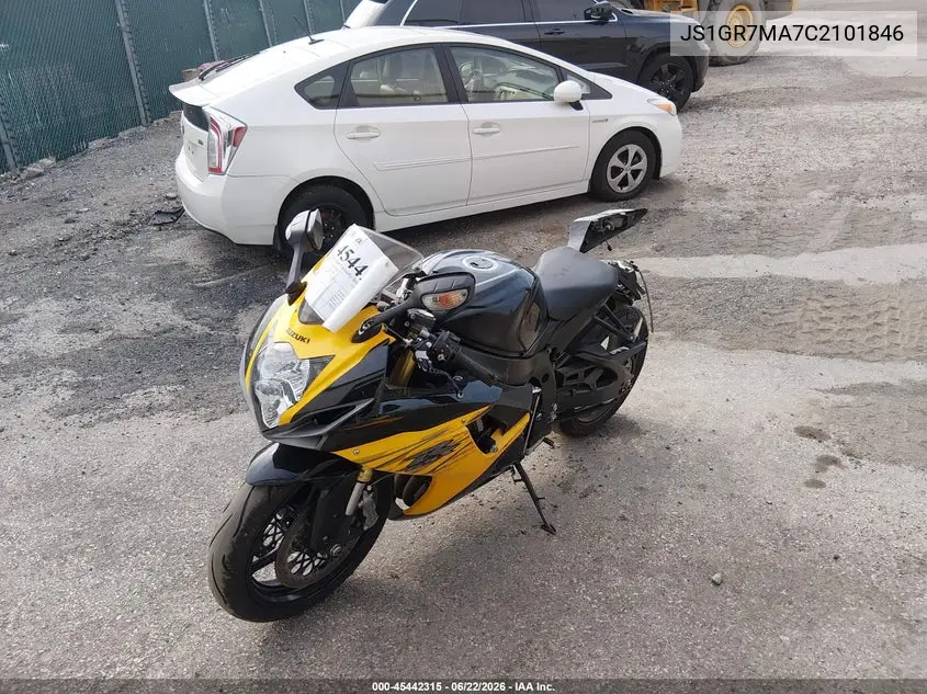 2012 Suzuki Gsx750 VIN: JS1GR7MA7C2101846 Lot: 45442315