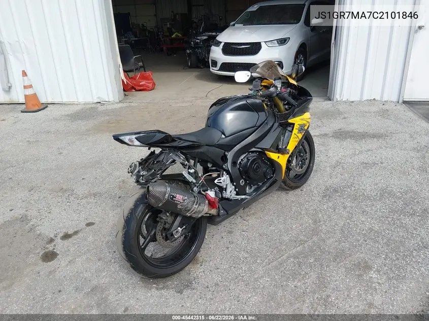 2012 Suzuki Gsx750 VIN: JS1GR7MA7C2101846 Lot: 45442315