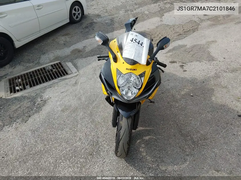 2012 Suzuki Gsx750 VIN: JS1GR7MA7C2101846 Lot: 45442315