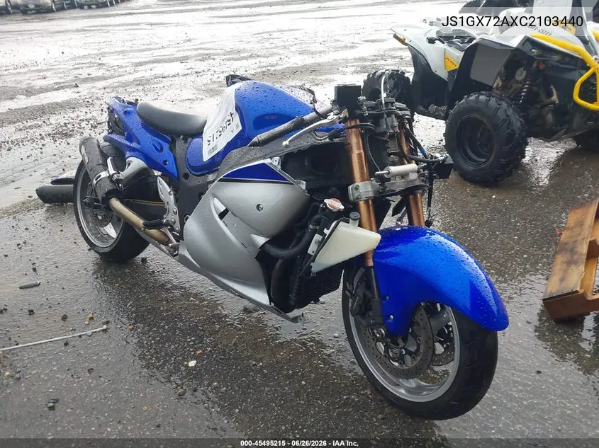 2012 Suzuki Gsx1300 R VIN: JS1GX72AXC2103440 Lot: 45495215
