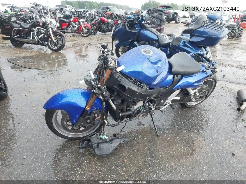 2012 Suzuki Gsx1300 R VIN: JS1GX72AXC2103440 Lot: 45495215