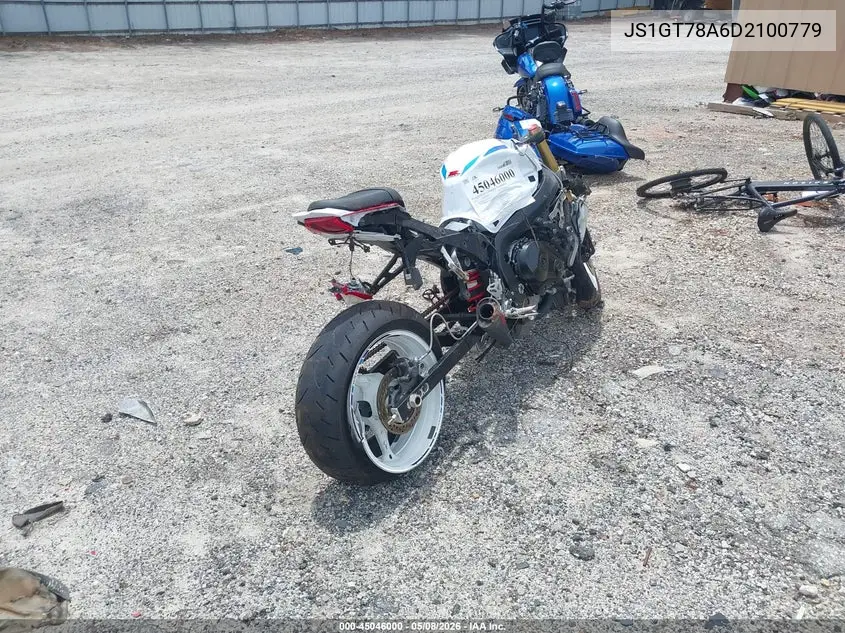 2013 Suzuki Gsx-R1000 VIN: JS1GT78A6D2100779 Lot: 45046000