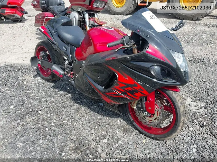 2013 Suzuki Gsx1300 Ra VIN: JS1GX72B5D2102030 Lot: 45334629