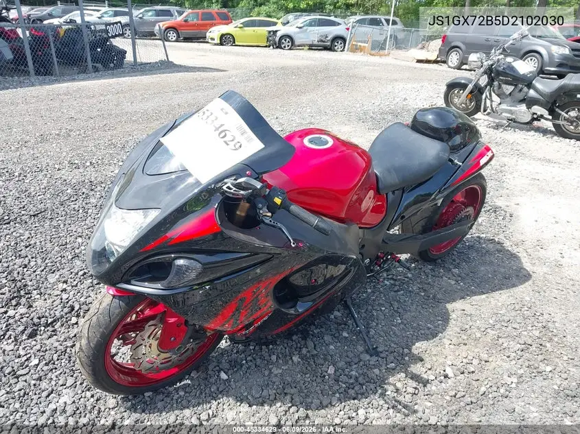 2013 Suzuki Gsx1300 Ra VIN: JS1GX72B5D2102030 Lot: 45334629